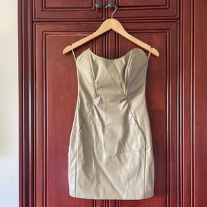Faux Leather dress